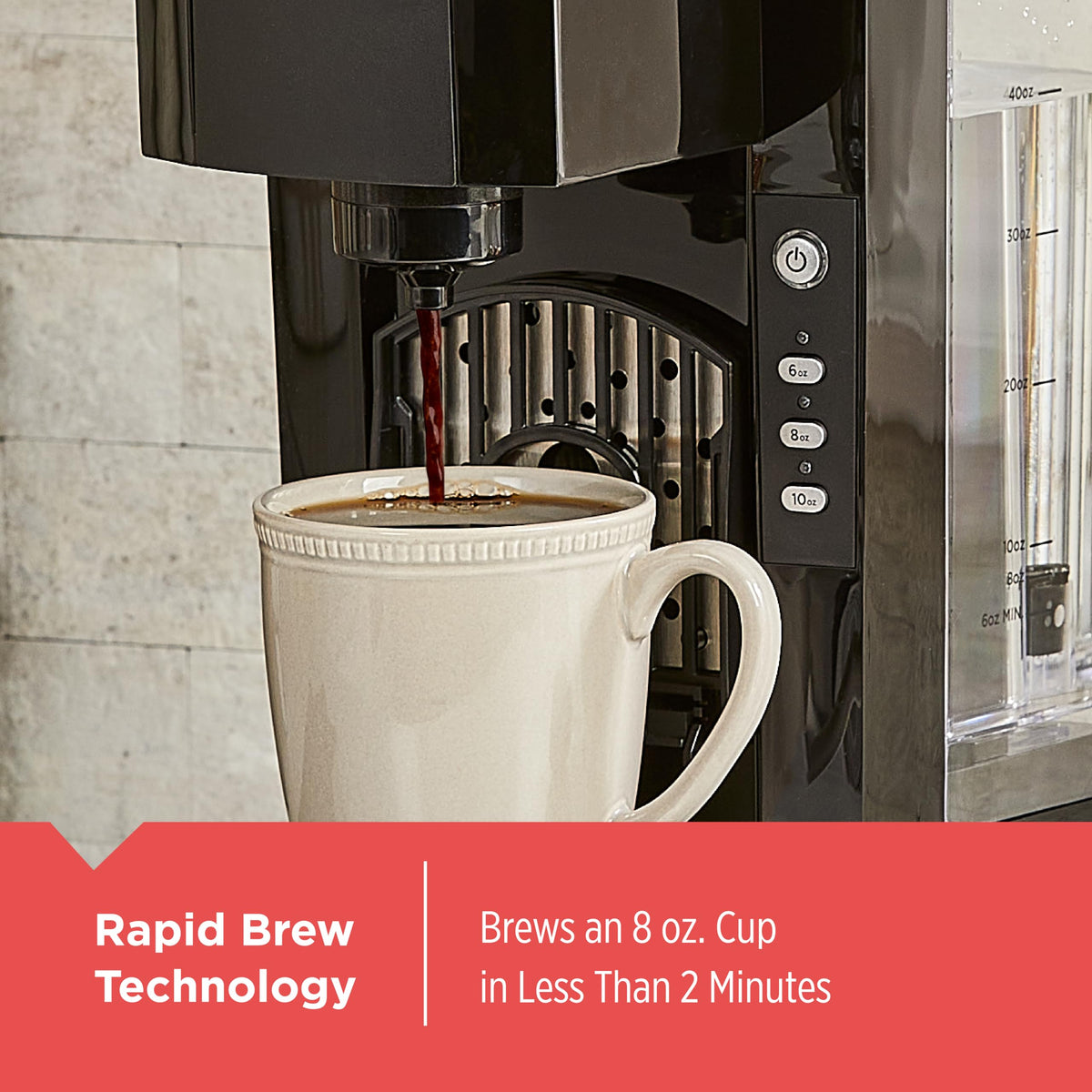 Single Serve K-Cup Brewer with 50oz Water Reservoir A217