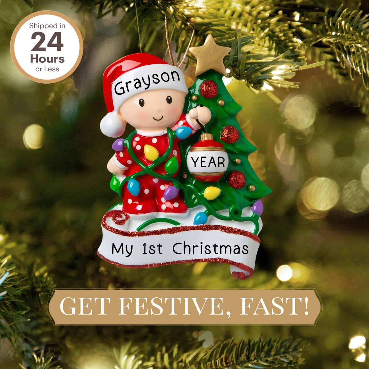 Baby's First Christmas Ornament 2026 U470466