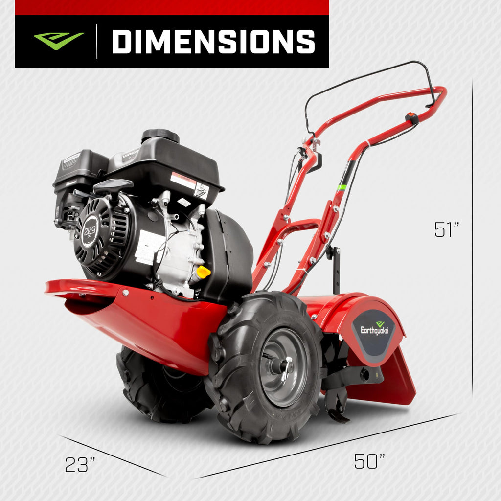 Rear Tine Tiller with 209cc Engine and Counter-Rotating Tines G8103