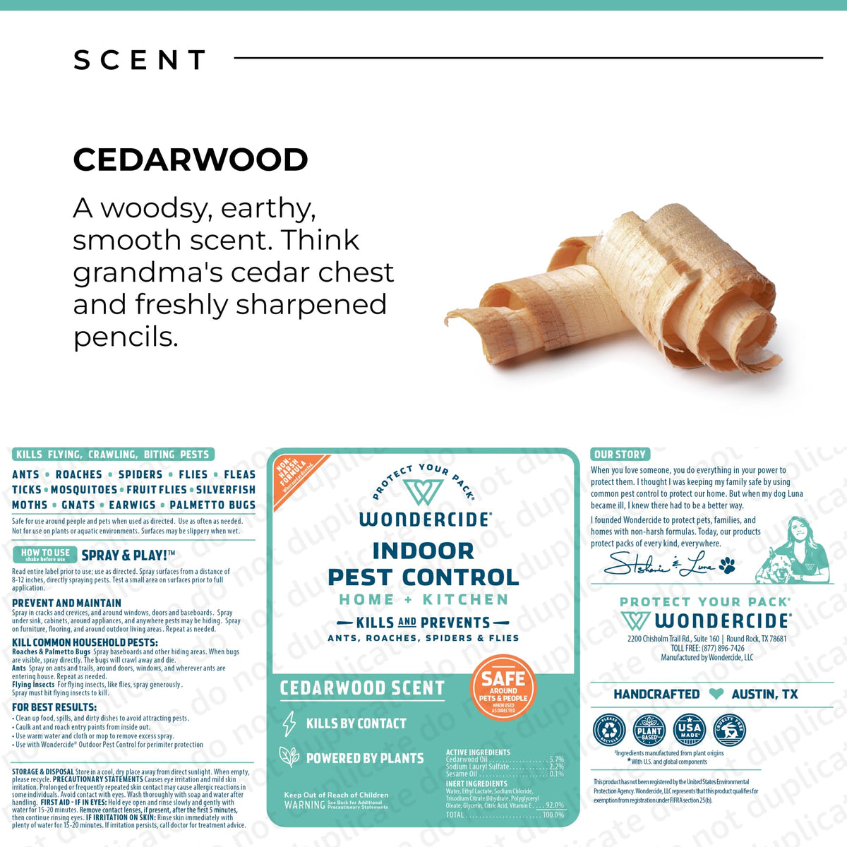 Indoor Pest Control Spray Cedarwood 32 oz L15493