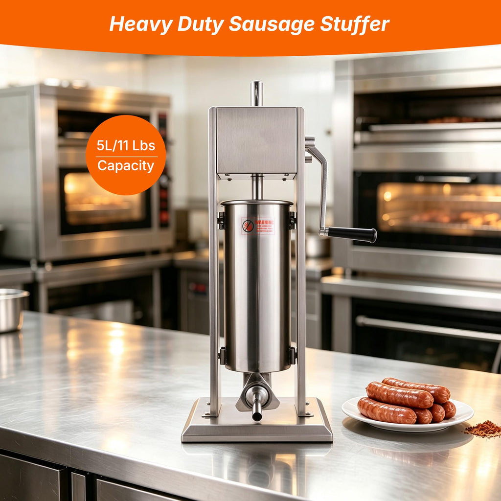 Stainless Steel Vertical Sausage Stuffer 11Lb/5L R164194