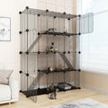 4-Tier Cat Cage Indoor with Anti-Tip Kit O413