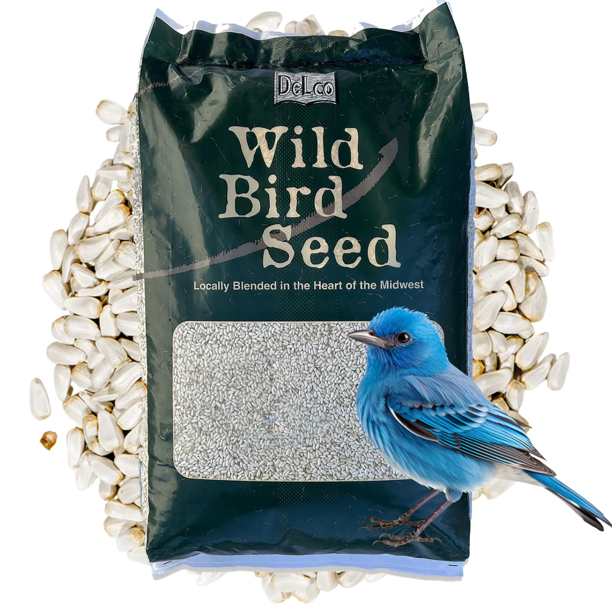 Safflower Wild Bird Seed 20 lb Bag Z699