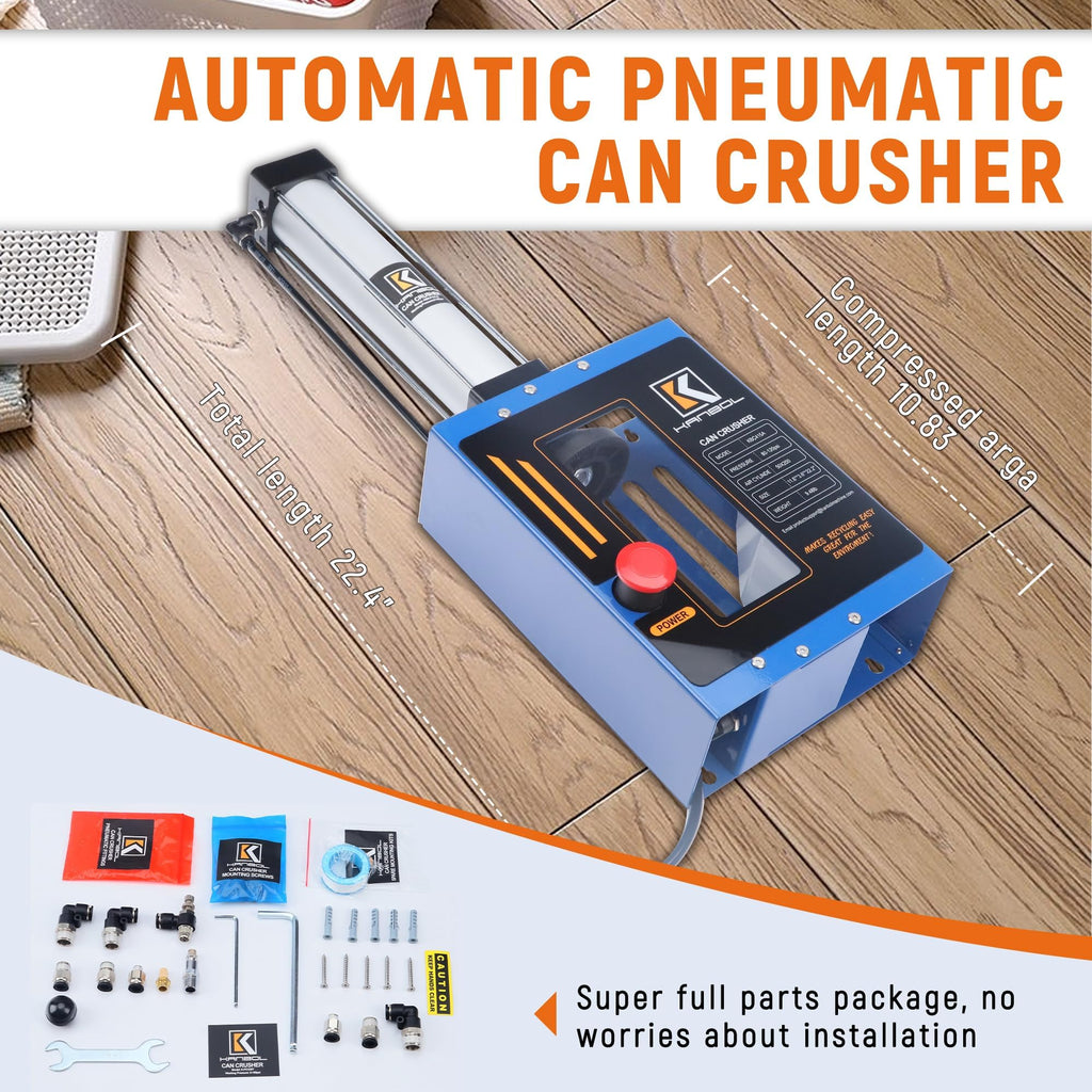 Pneumatic Air Powered Aluminum Can Crusher X770092