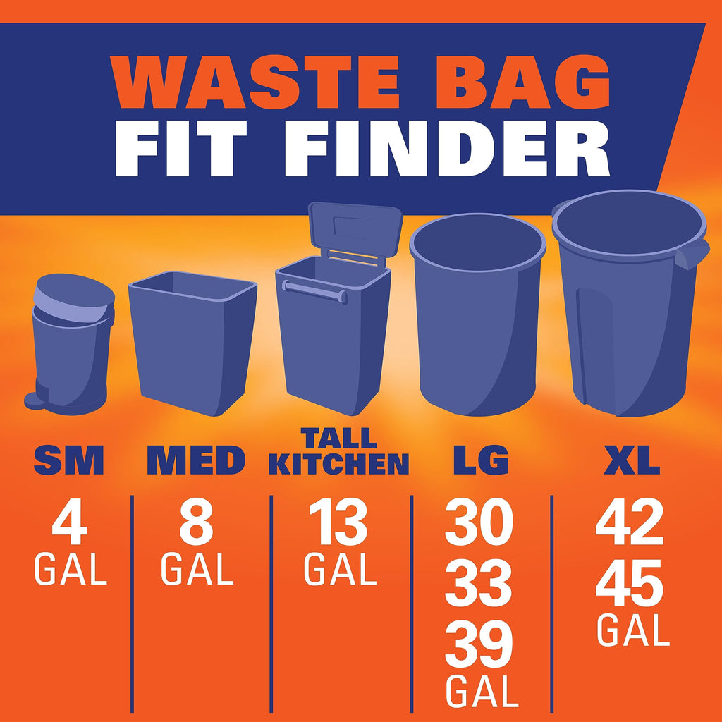 Tall Clear 13 Gallon Unscented Trash Bags 60ct X510109