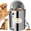 40lb Airtight Stainless Steel Dog Food Storage Container J673074