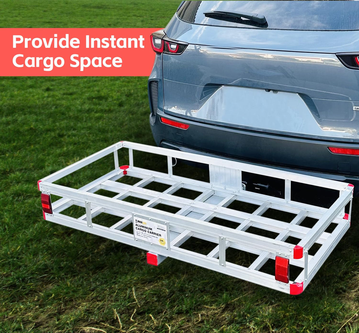 Aluminum Cargo Carrier 500 lb Capacity for 2" Hitches L111399