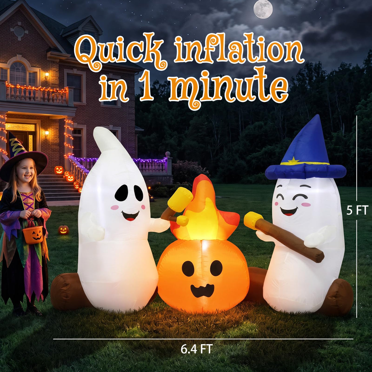 Halloween Inflatables Ghosts Outdoor Yard Decorations L423