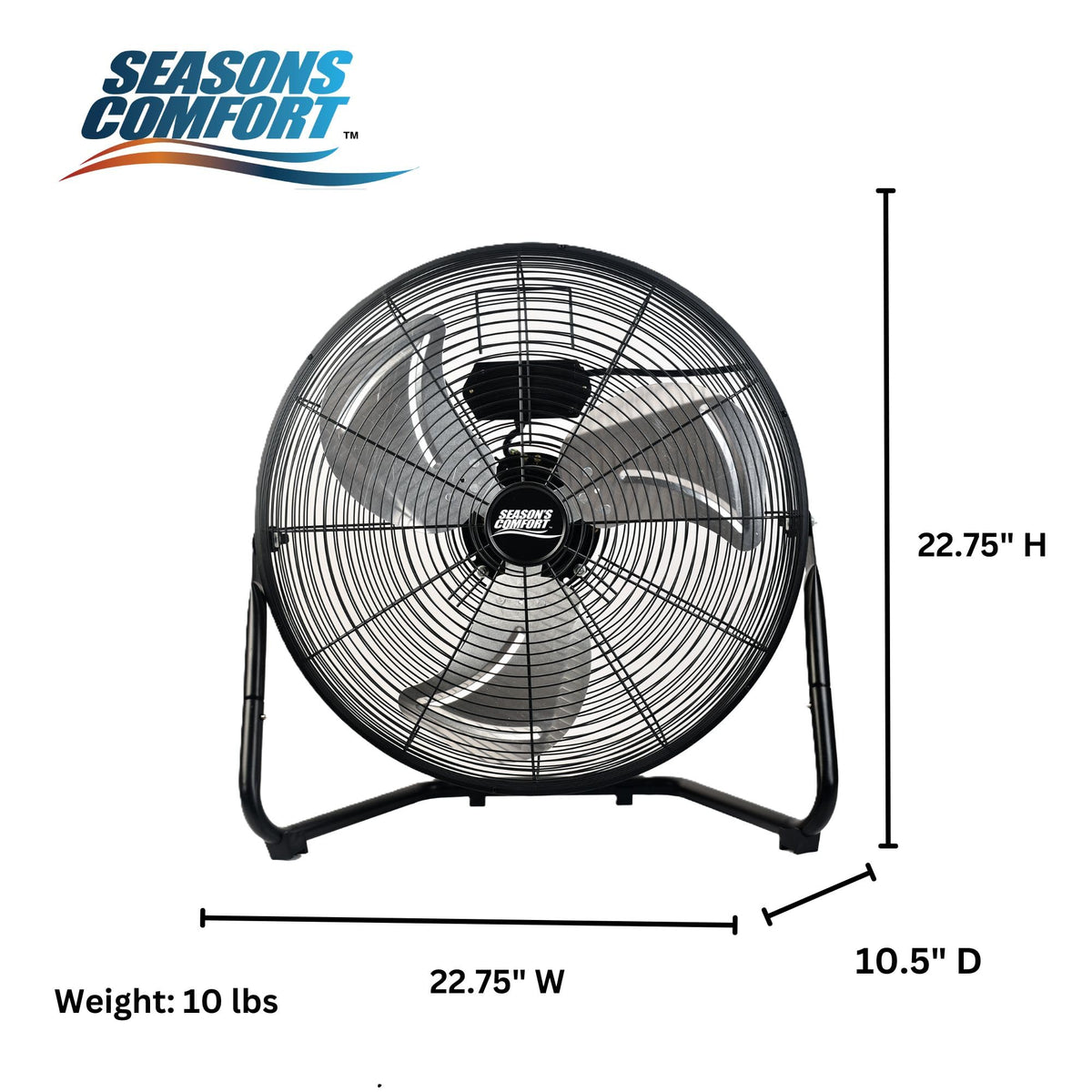 20 Inch 3 Speed Black High Velocity Fan N43959