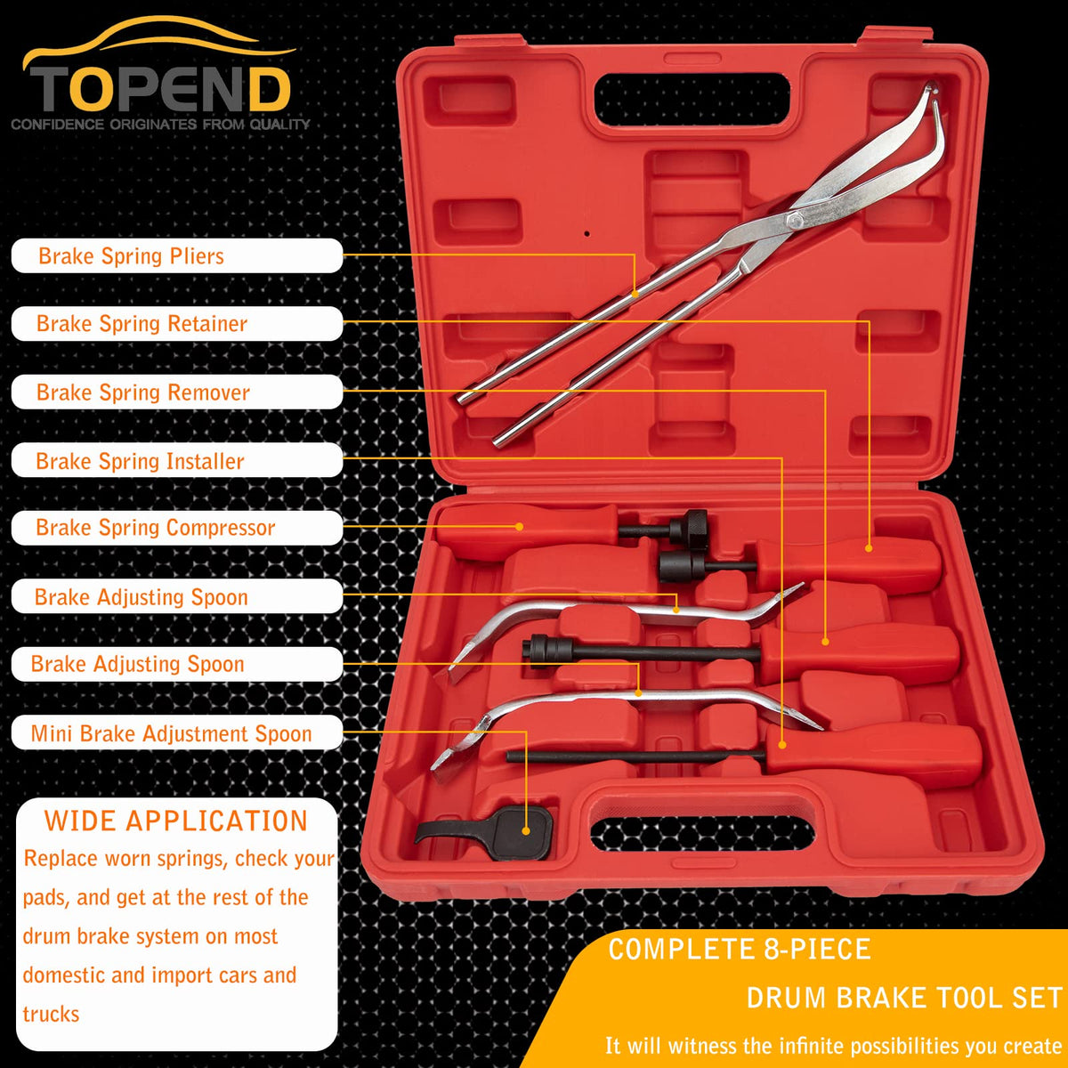 Drum Brake Tool Kit Set of 8 J546564
