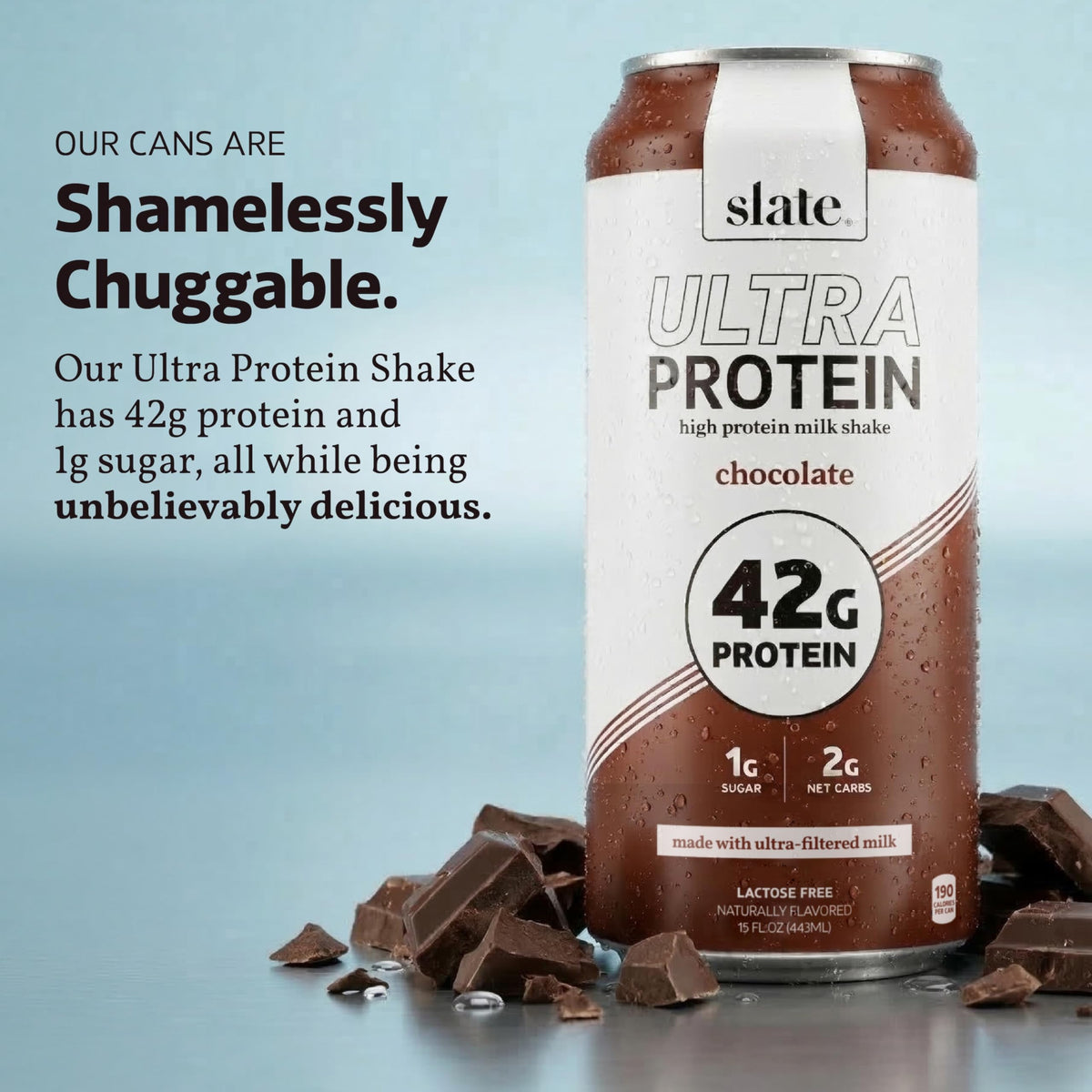 Chocolate Ultra Protein Shake 15 fl oz 12 Cans V43800