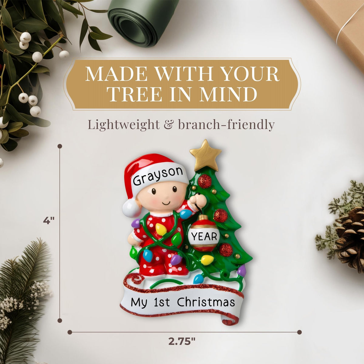 Baby's First Christmas Ornament 2026 U470466