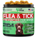 Flea and Tick Chewables for Dogs Chicken 120 Soft Treats Q765502
