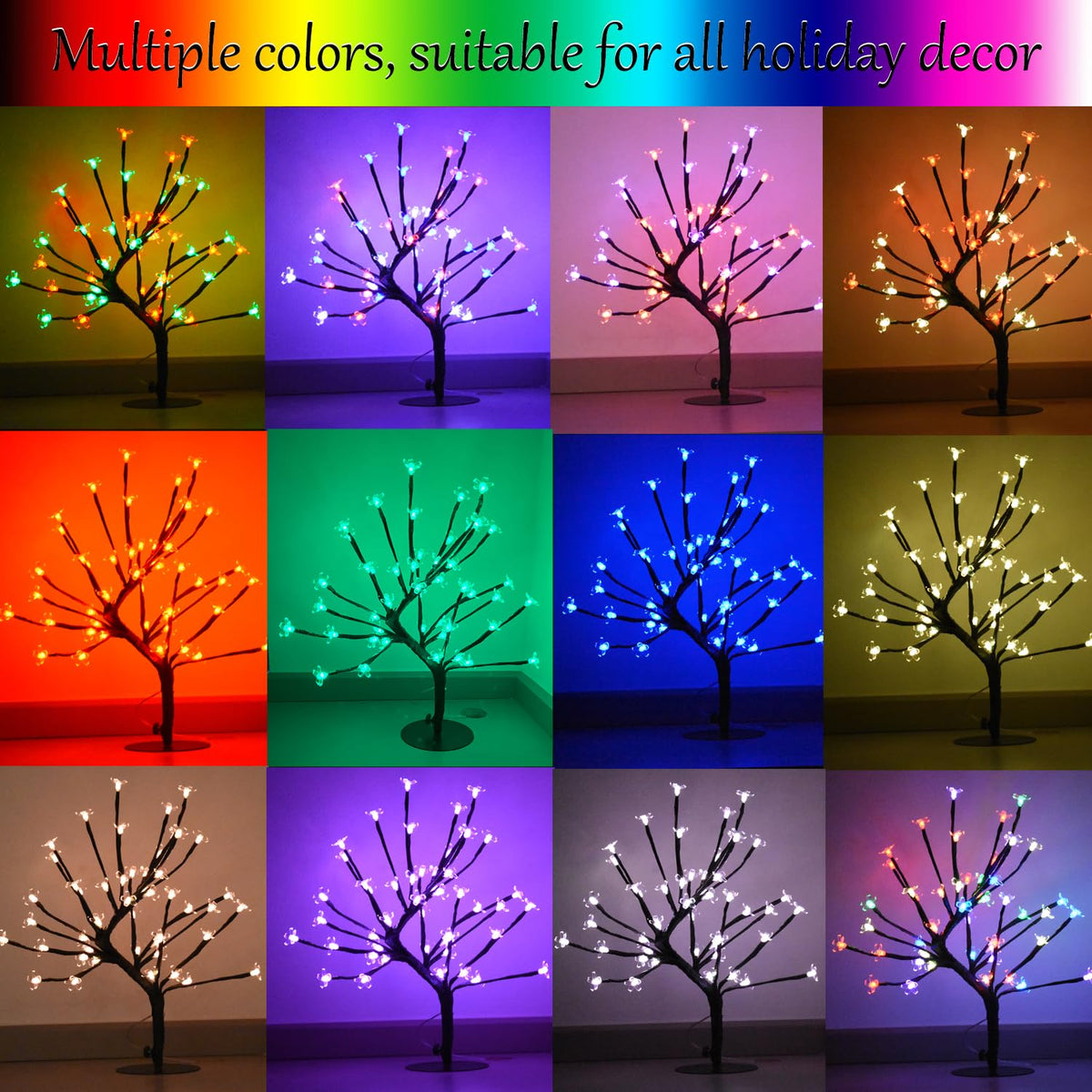 Color-Changing LED Cherry Blossom Tree Light P232