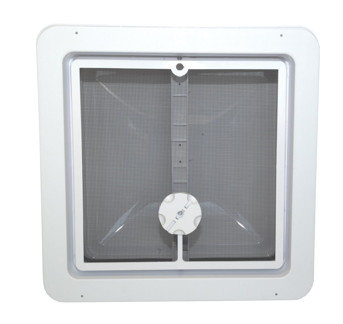 14" RV Roof Vent with White Lid and Manual Crank R76141