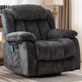 Gray Massage Swivel Rocker Recliner Chair I618