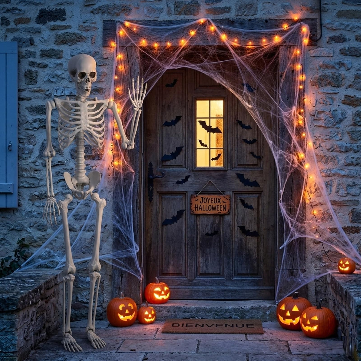 5.4FT Posable Life Size Skeleton with Movable Joints B669956