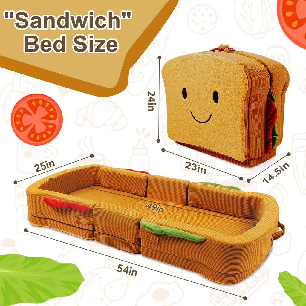 Portable Foldable Soft Foam Toddler Travel Bed with Safety Rail M26209