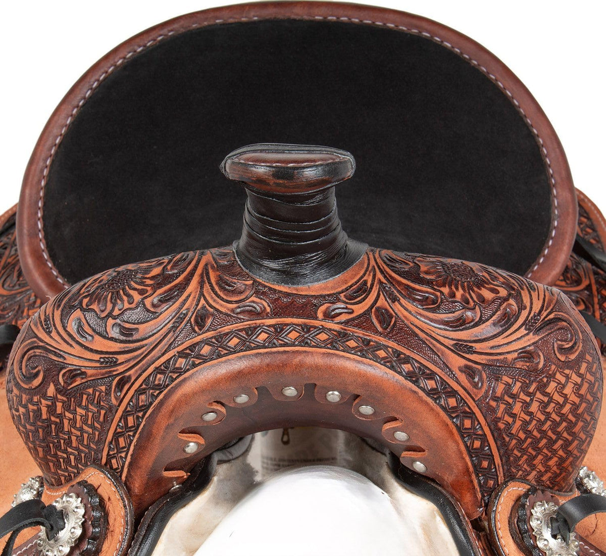 Leather Horse Saddle Set with Tack & Stirrups N400201