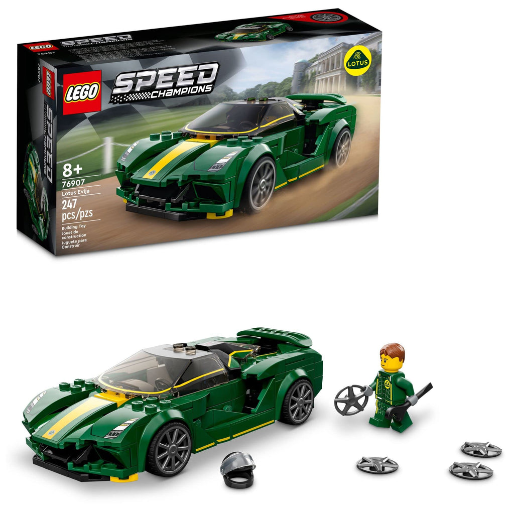 Race Car Toy Model with Racing Driver Minifigure F308