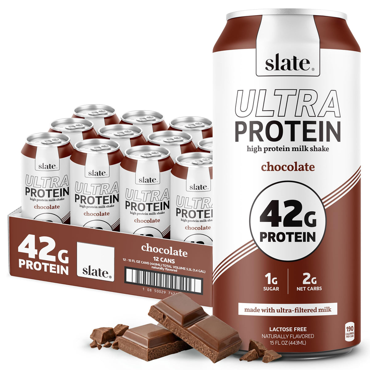 Chocolate Ultra Protein Shake 15 fl oz 12 Cans V43800