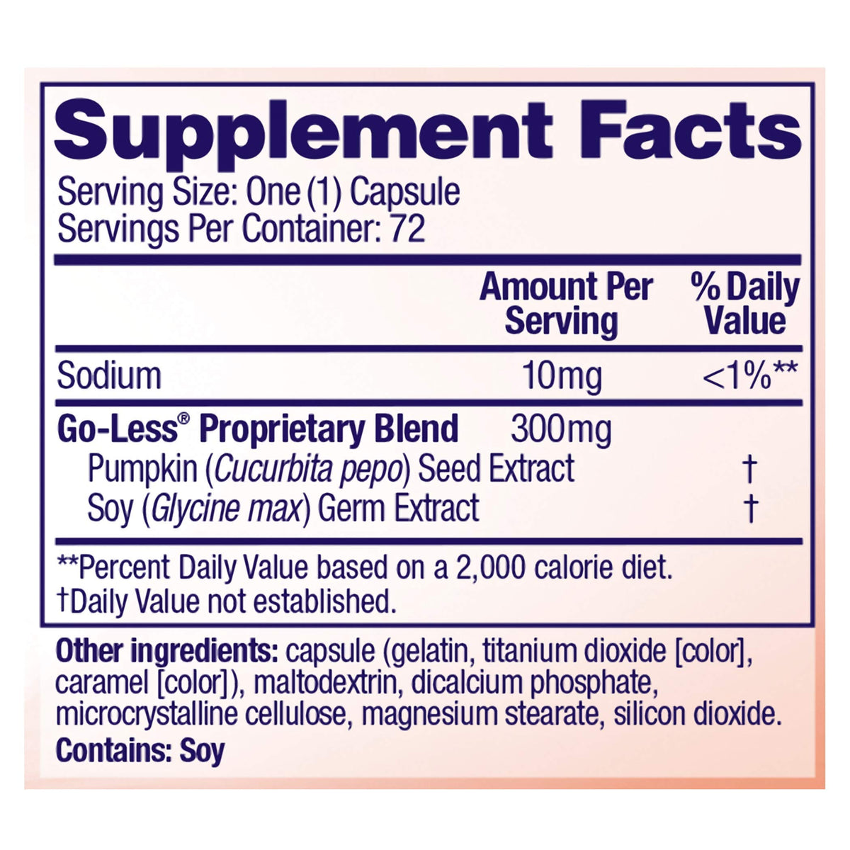 Bladder Control Daily Supplement H7487