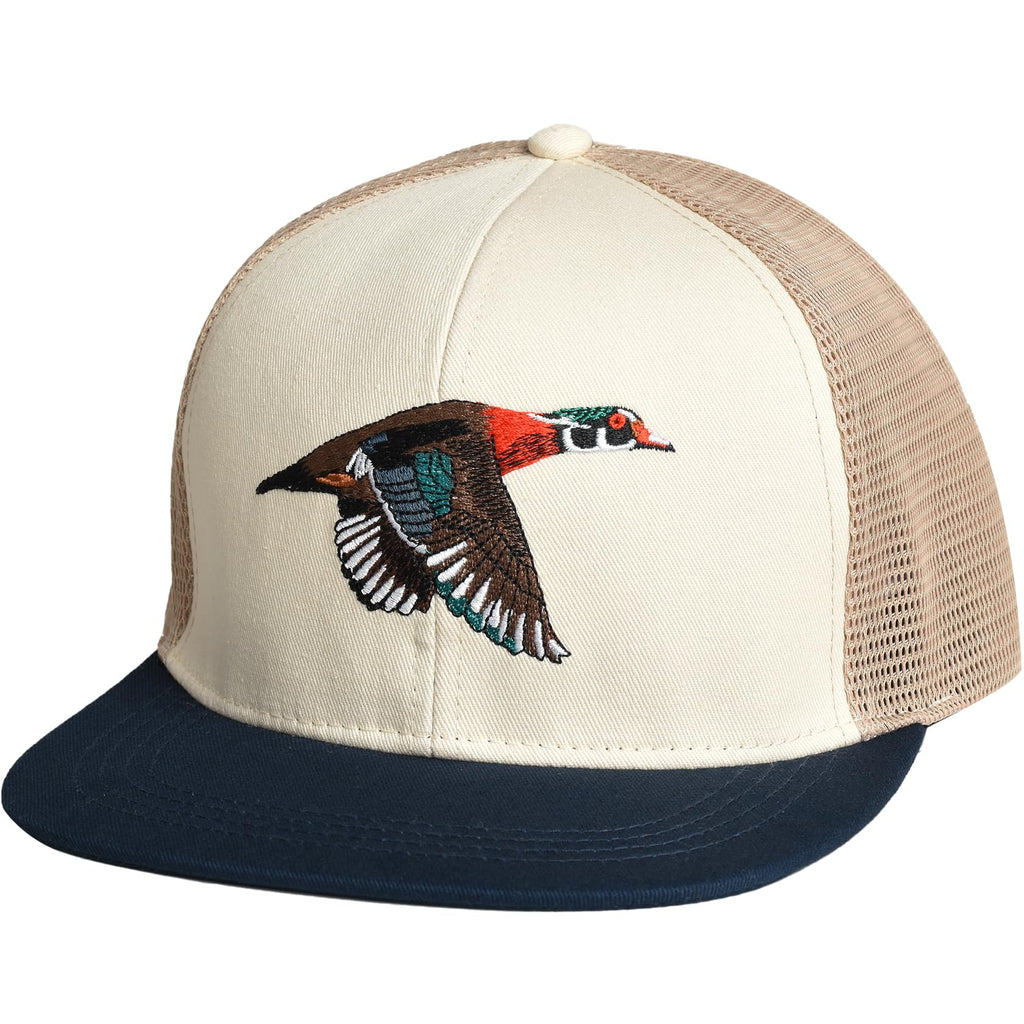 Breathable Mesh Performance Cap Flat Brim Snapback Hat D683