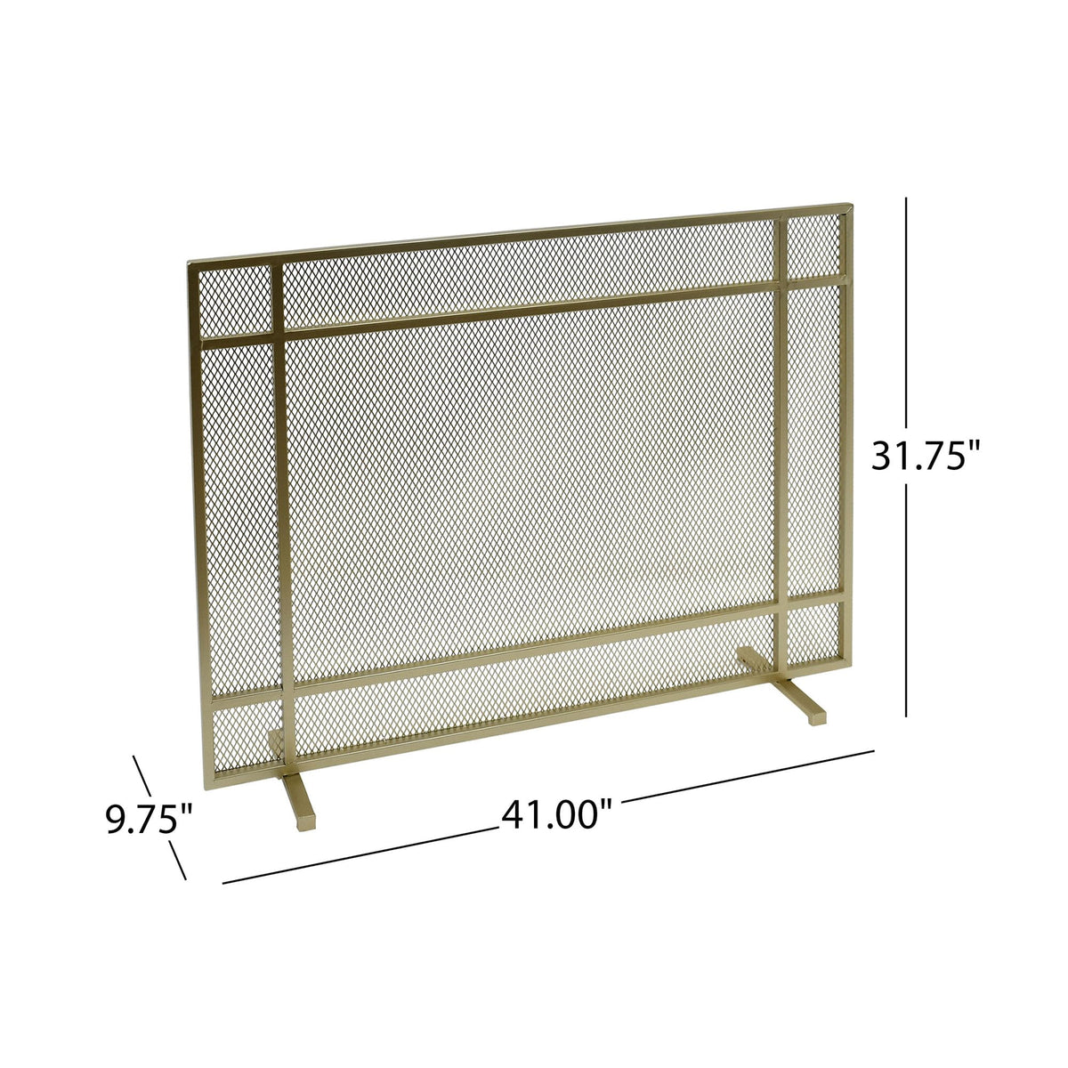 Black Metal Fireplace Screen R85940