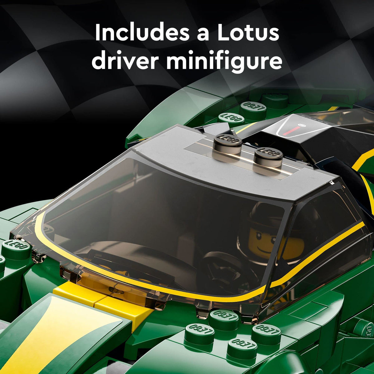 Race Car Toy Model with Racing Driver Minifigure F308