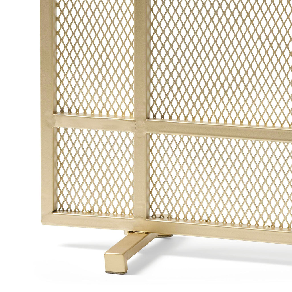 Black Metal Fireplace Screen R85940