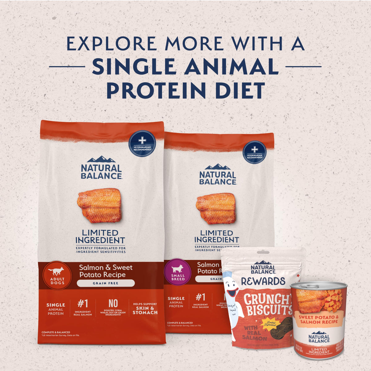 Salmon & Sweet Potato Dog Food 24 lb J35020