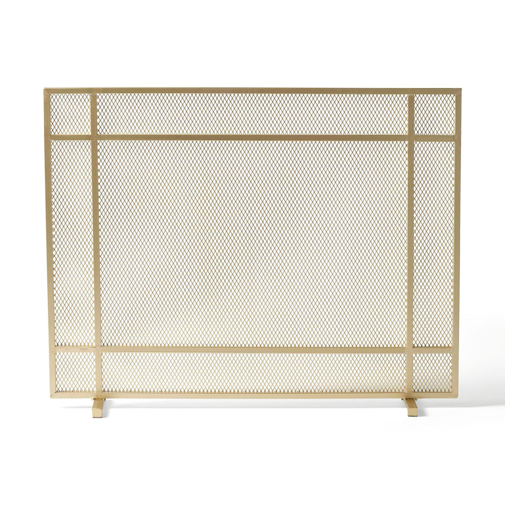Black Metal Fireplace Screen R85940