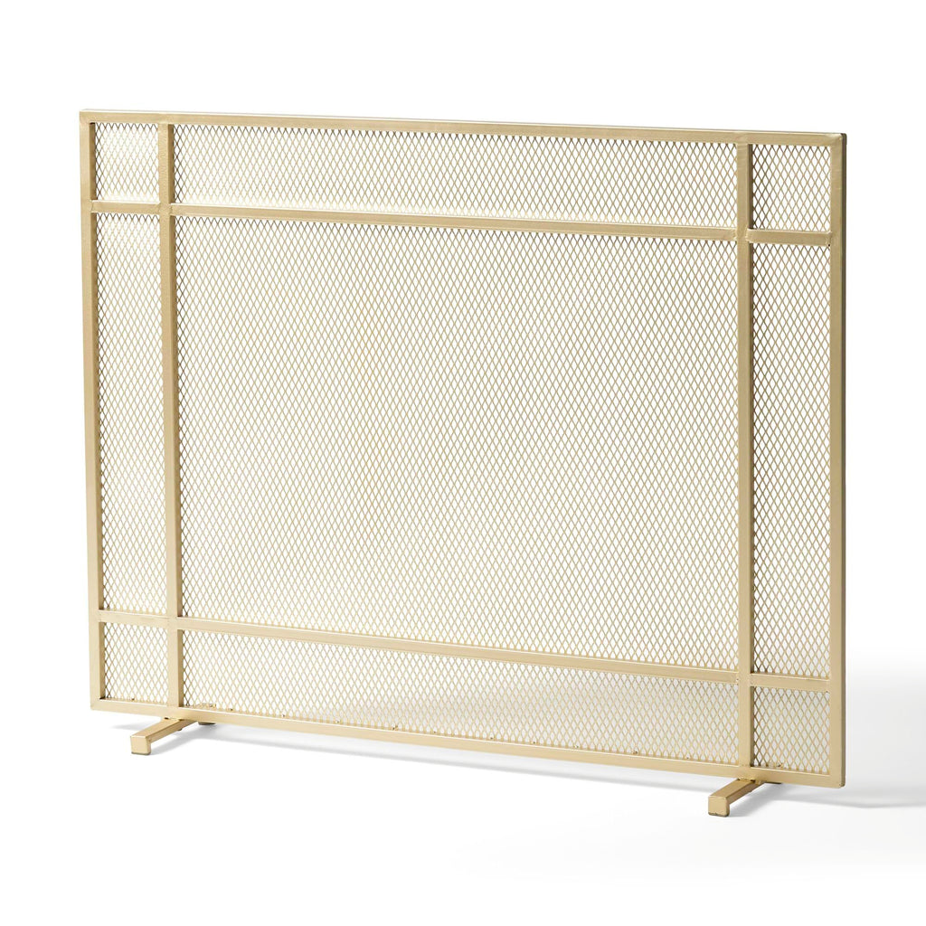 Black Metal Fireplace Screen R85940