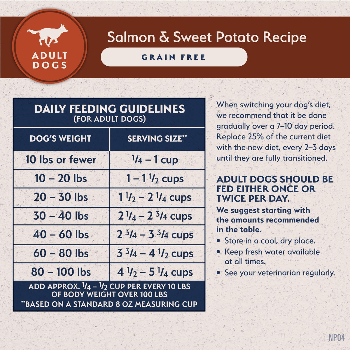 Salmon & Sweet Potato Dog Food 24 lb J35020