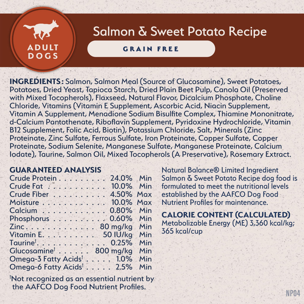Salmon & Sweet Potato Dog Food 24 lb J35020