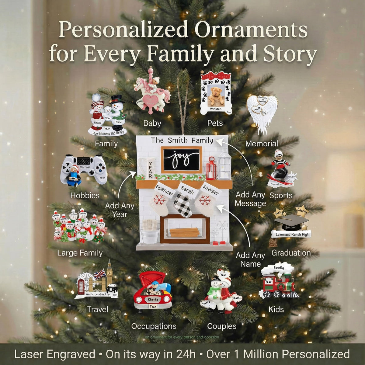 Baby's First Christmas Ornament 2026 U470466