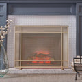 Black Metal Fireplace Screen R85940